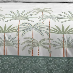 Housse de couette 240x220 MORPHEA + 2 taies coton 57 fils><noscript><img width=