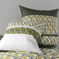 Atelier Du Coton Housse de couette 260x240 NAYAA + 2 taies coton 57 fils* Housse De Couette