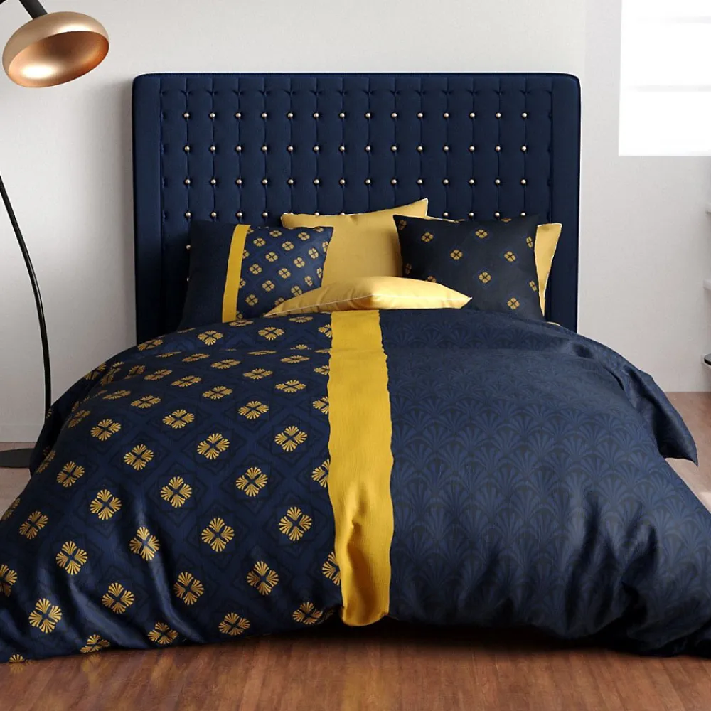 Housse de couette 240x220 NIL + 2 taies coton 57 fils>Atelier Du Coton Hot
