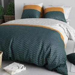 Atelier Du Coton Housse de couette 260x240 ORUS + 2 taies coton 57 fils* Housse De Couette