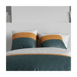 Atelier Du Coton Housse de couette 240x220 ORUS + 2 taies coton 57 fils* Housse De Couette