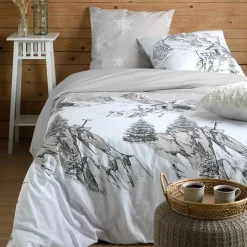 Housse de couette 260x240 REFUGE + 2 taies coton 57 fils>STOF Hot
