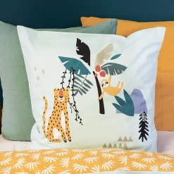 Housse de couette 140x200 réversible + 1 taie JUNGLE MANIA><noscript><img width=