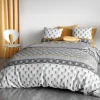 Housse de couette 240x220 SAKIG + 2 taies coton 57 fils>Atelier Du Coton Clearance