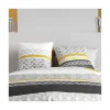 Atelier Du Coton Housse de couette 260x240 SPIRA + 2 taies coton 57 fils* Housse De Couette