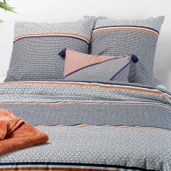 Atelier Du Coton Housse de couette 240x220 Tilak + 2 taies coton 57 fils* Housse De Couette