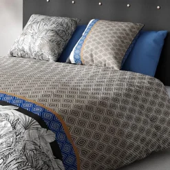 Atelier Du Coton Housse de couette 240x220 Toki + 2 taies coton 57 fils* Housse De Couette