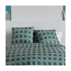 Atelier Du Coton Housse de couette 260x240 TRISKA + 2 taies coton 57 fils* Housse De Couette