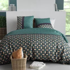 Atelier Du Coton Housse de couette 240x220 VICTORY + 2 taies coton 57 fils* Housse De Couette