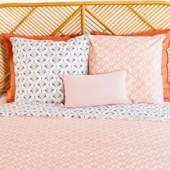 Housse de couette 240x220 VOLEA + 2 taies 100% coton adouci 57 fils/cm2><noscript><img width=