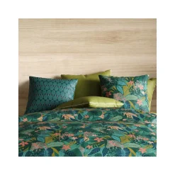 Housse de couette 260x240 ZANIA + 2 taies coton 57 fils>Atelier Du Coton Clearance