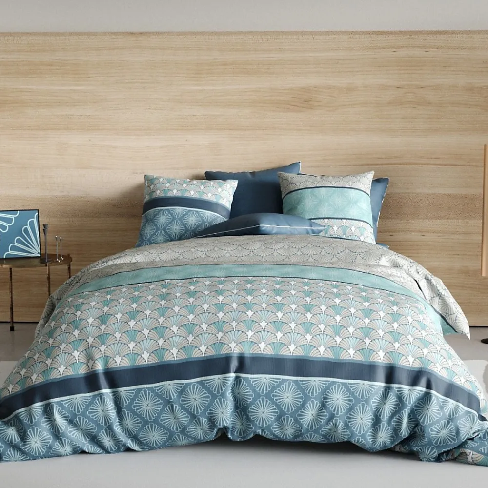 Housse de couette 260x240 ZIRCON + 2 taies coton 57 fils>Atelier Du Coton Discount