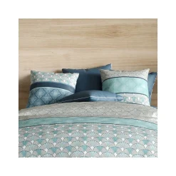 Housse de couette 260x240 ZIRCON + 2 taies coton 57 fils>Atelier Du Coton Discount