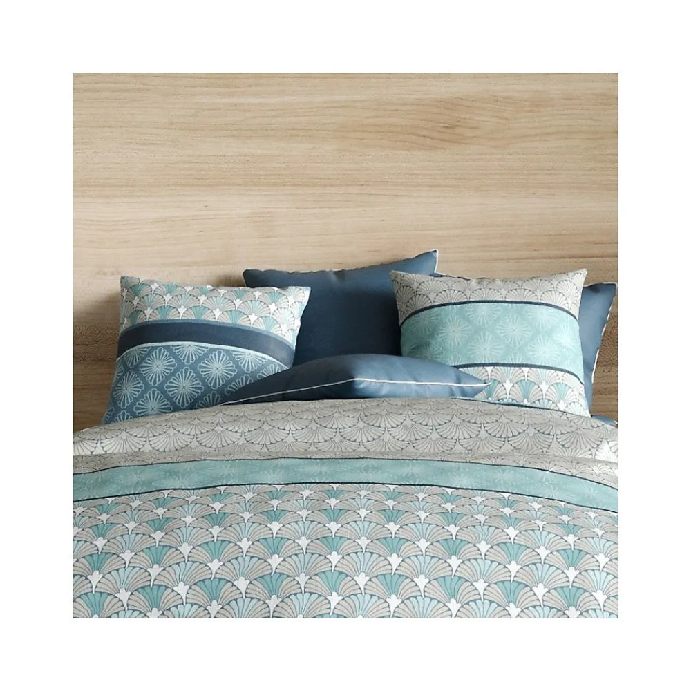 Housse de couette 260x240 ZIRCON + 2 taies coton 57 fils>Atelier Du Coton Discount