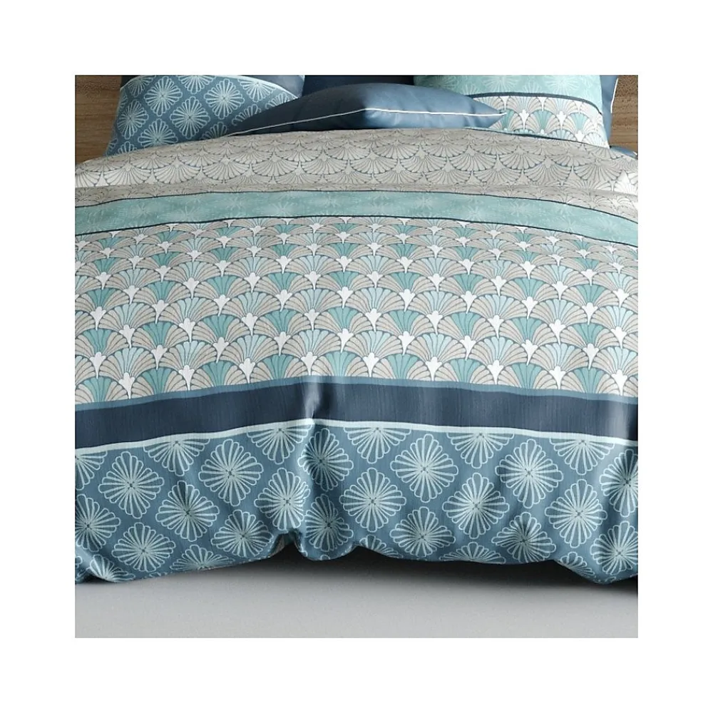 Housse de couette 260x240 ZIRCON + 2 taies coton 57 fils>Atelier Du Coton Discount