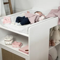 Sevira Kids Housse de matelas à langer + éponge bambou Jeanne* Drap Housse|Drap Housse