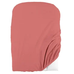 Domiva Housse de matelas à langer en éponge bouclette (50x75 cm - Terracotta)* Drap Housse|Drap Housse