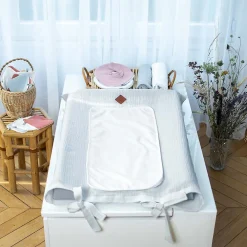 Sevira Kids Housse de matelas à langer en gaze de coton Jeanne* Drap Housse|Drap Housse