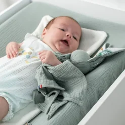Sevira Kids Housse de matelas à langer + éponge bambou Jeanne* Drap Housse|Drap Housse