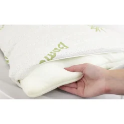 Housse d'oreiller en bambou 50x76cm HG5076BMC-H>Herzberg Online