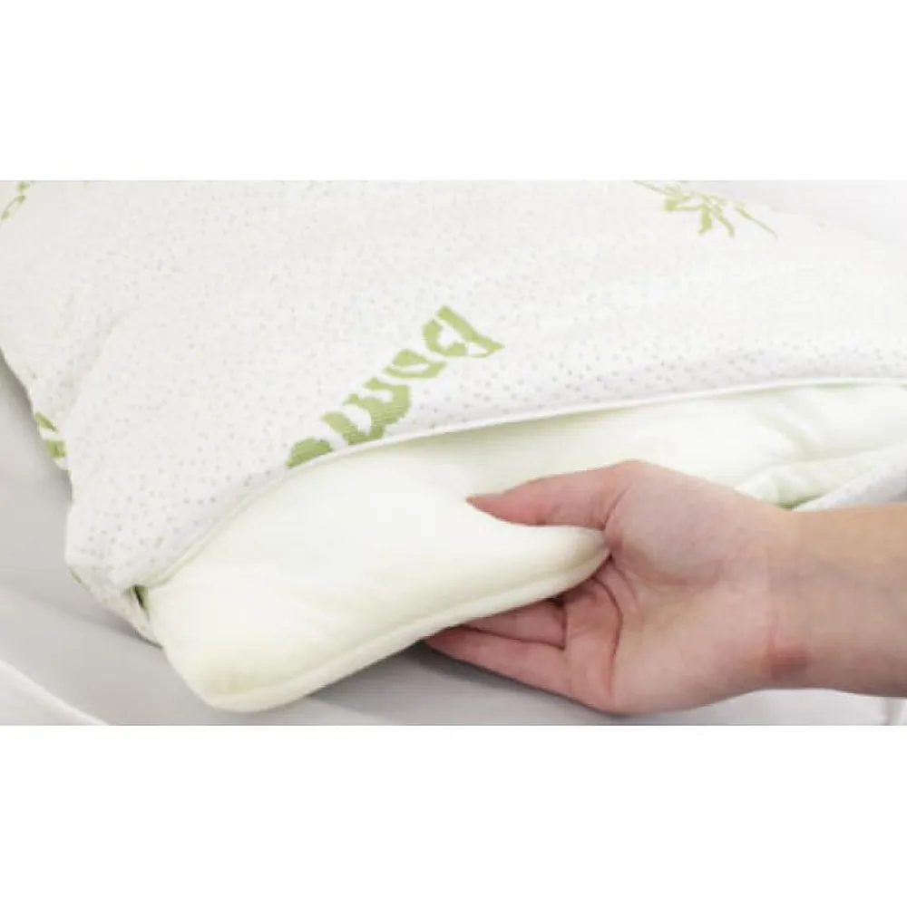 Housse d'oreiller en bambou 50x76cm HG5076BMC-H>Herzberg Online