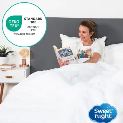 Housse intégrale matelas imperméable - Anti-Punaise de lit et Anti-acariens - Sans traitement chimique - Ep. jusqu'à 30 cm><noscript><img width=