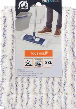 Elephant Housse pour balai plat XXL coton tous sols Maxiplan* Serpillère