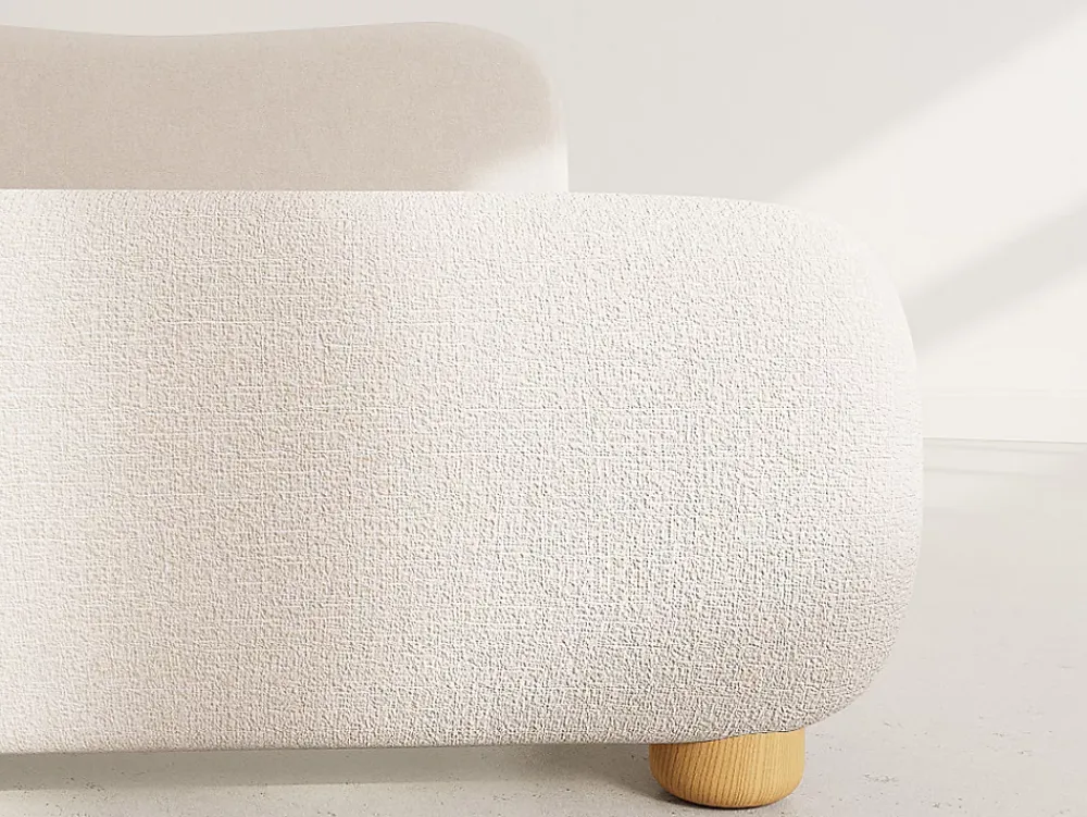 Best Mobilier Hugo - lit coffre - 160x200 cm - en velours texturé -* Lit Coffre