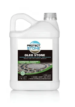Hydrofuge Travertin & Terrasse - Imperméabilisant Oléofuge Pierre Naturelle, Béton Protection Longue Durée Int/Ext 5L (100m²)>Protect stone Best