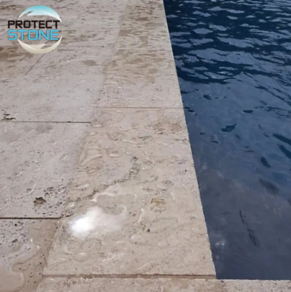 Hydrofuge Travertin & Terrasse - Imperméabilisant Oléofuge Pierre Naturelle, Béton Protection Longue Durée Int/Ext 5L (100m²)>Protect stone Best