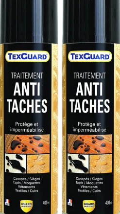 Imperméabilisant Tissu et Cuir Antitache TEXGUARD 2 Aérosols Velours Hydrofuge Incolore et Invisible Canapé Tapis Rideau Moquette>Guard Industrie Clearance