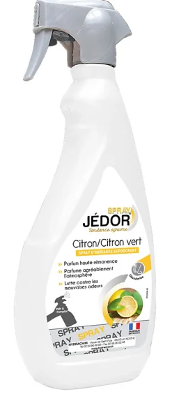 Jedor Spray Surodorant 500ml Parfum Citron Vert - Lot de 2>Le Plus De L'Entretien Sale