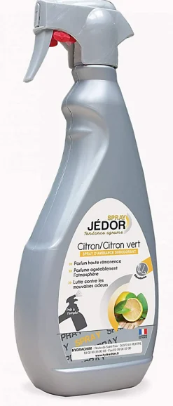 Jedor Spray Surodorant 500ml Parfum Citron Vert - Lot de 2>Le Plus De L'Entretien Sale
