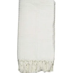Jeté de canapé gaufré en coton 130x160 cm><noscript><img width=