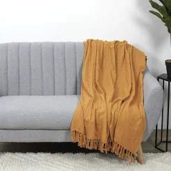 Jeté de canapé gaufré en coton 130x160 cm>The Home Deco Factory Hot