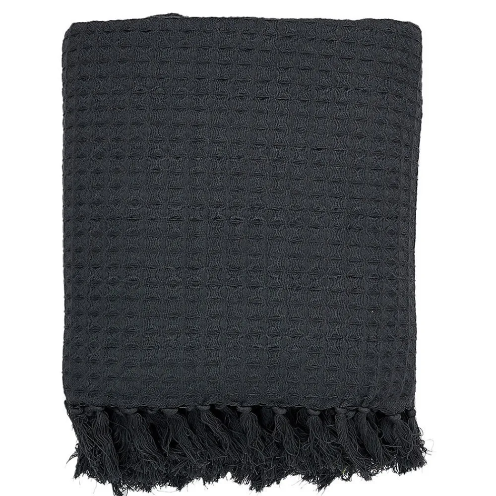Jeté de canapé gaufré 170x250 cm anthracite>The Home Deco Factory Hot