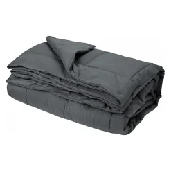 Jeté de lit - Effet duvet (160x240 cm - Argent)> New