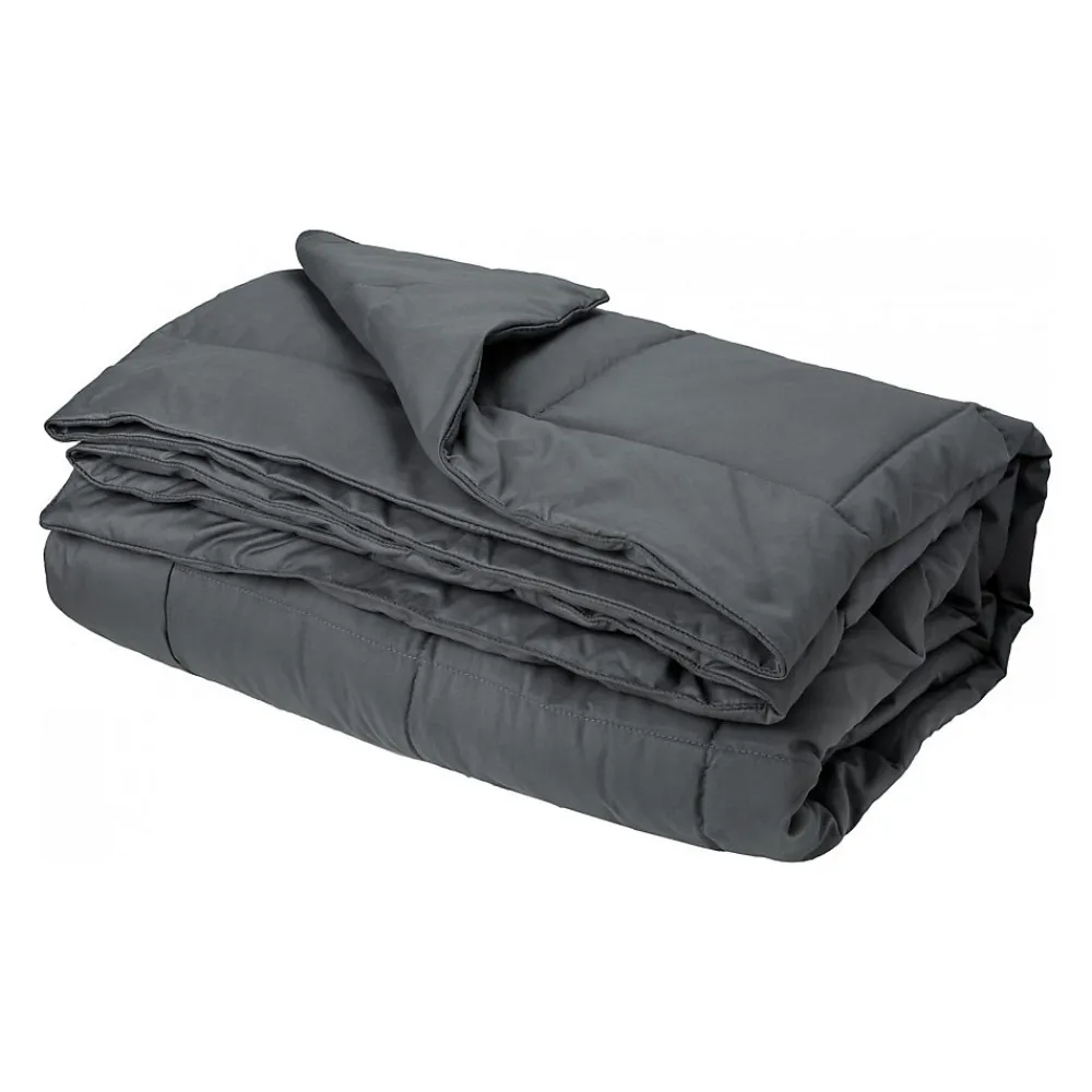 Jeté de lit - Effet duvet (160x240 cm - Argent)> New