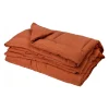 Jeté de lit - Effet duvet (160x240 cm - Terracotta)> Outlet