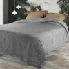 Jeté de lit à petits pompons (180x240 cm - Gris clair)>Linder Hot