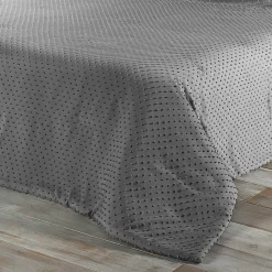 Jeté de lit à petits pompons (180x240 cm - Gris clair)>Linder Hot