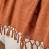 Atmosphera Créateur D'Intérieur Jeté de lit Anjali 220x160 terracotta en coton - Atmosphera* Boutis, Couvre-Lit, Édredon