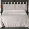 Jeté de lit aspect velours (180x240 cm - Beige)>Linder Clearance