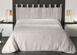 Jeté de lit aspect velours (180x240 cm - Beige)>Linder Clearance