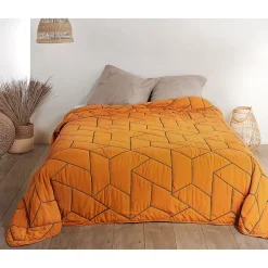 Linder Jeté de lit Calisson (230x250 cm - Orange)* Boutis, Couvre-Lit, Édredon
