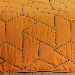 Linder Jeté de lit Calisson (230x250 cm - Orange)* Boutis, Couvre-Lit, Édredon
