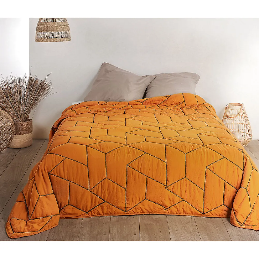 Jeté de lit Calisson (150x200 cm - Orange)>Linder Outlet
