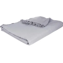 Jeté de lit en coton - gris clair 230x250 cm - Atmosphera>Atmosphera Créateur D'Intérieur Outlet