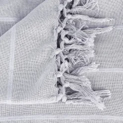 Atmosphera Créateur D'Intérieur Jeté de lit en coton - gris clair 160x220 cm - Atmosphera* Boutis, Couvre-Lit, Édredon