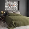Jeté de lit matelassé et uni (230x250 cm - Vert foncé)>Linder Sale